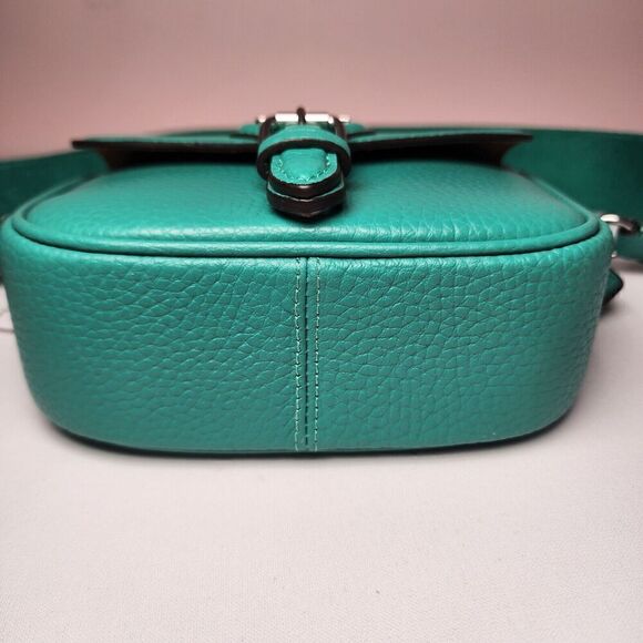 NWT Coach CP001 Amelia Small Saddle Bag in Bright Green - Picture 7 of 8